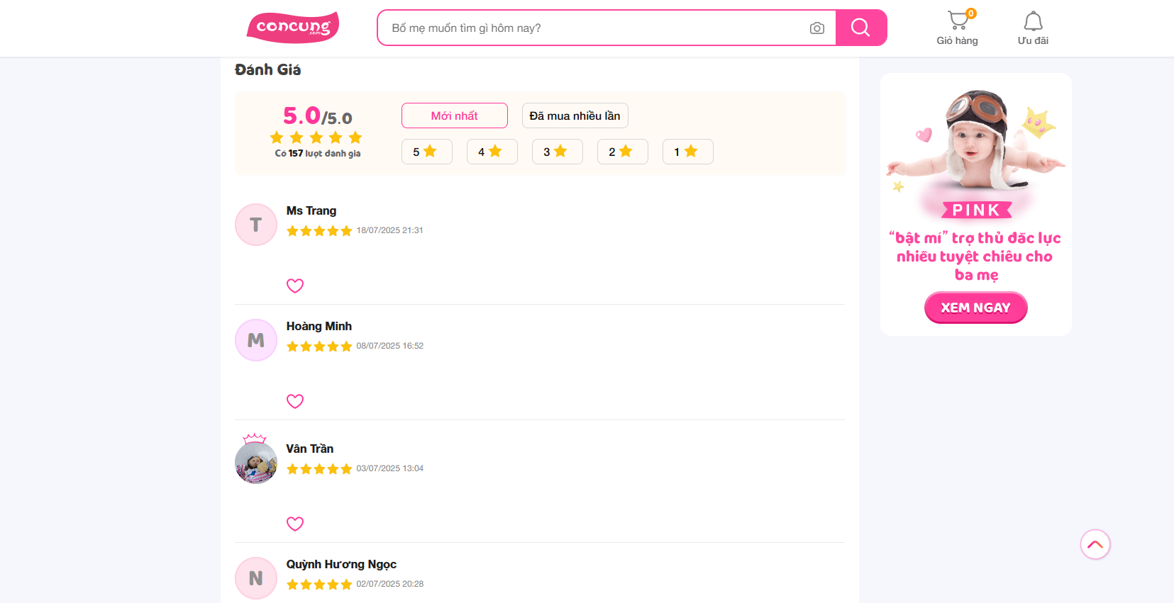 Phản hồi thông qua đánh giá và xếp hạng giúp tăng tỷ lệ chuyển đổi